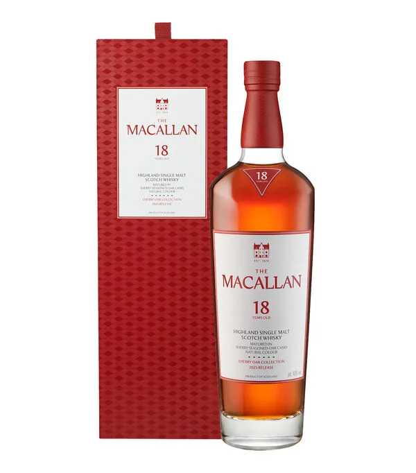 Botella de Whisky 18 Years Old Sherry Oak Cask, 700 ml