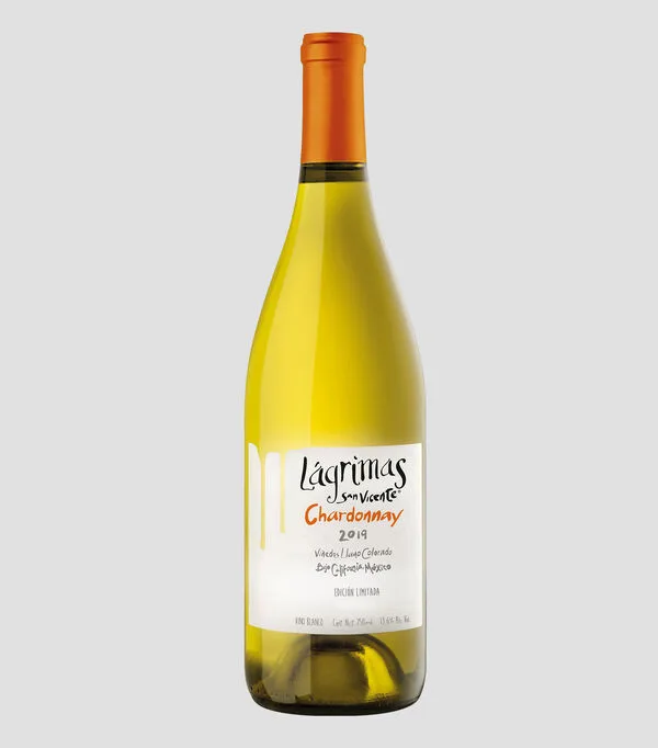 Botella de Vino Blanco Chardonnay, 750 ml