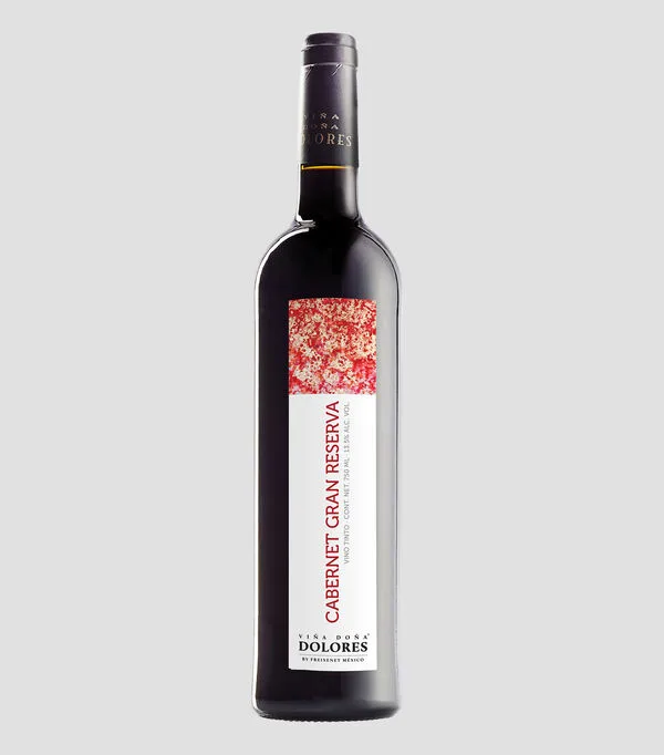 Botella de Vino Tinto Cabernet Sauvignon, 750 ml