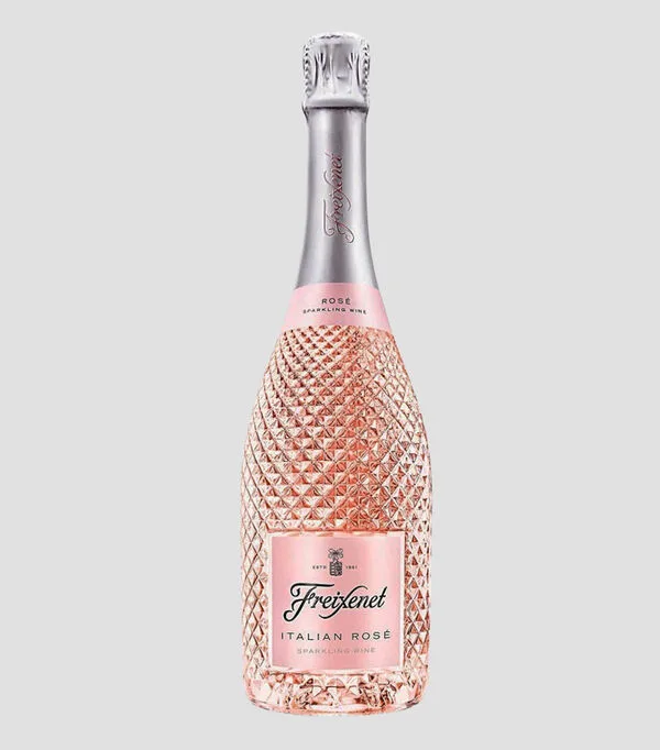 Botella de Vino Rosado, Glera y Pinot Noir, 750 ml