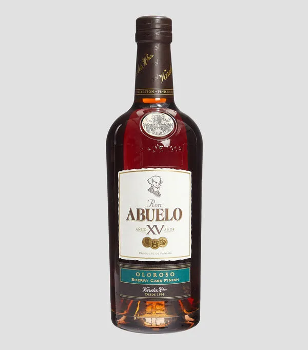 Botella de Ron Abuelo Anejo XV Anos Oloroso, 750 ml