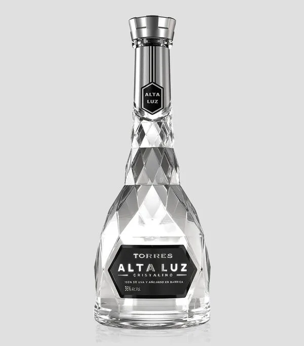 Botella de Brandy Alta Luz Cristalino, 700 ml