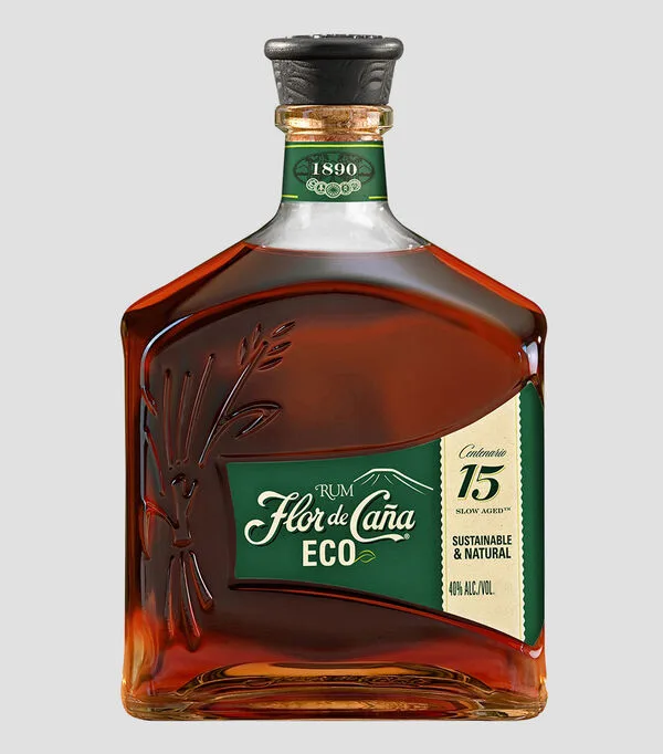 Botella de Ron Flor de Cana ECO, 750 ml