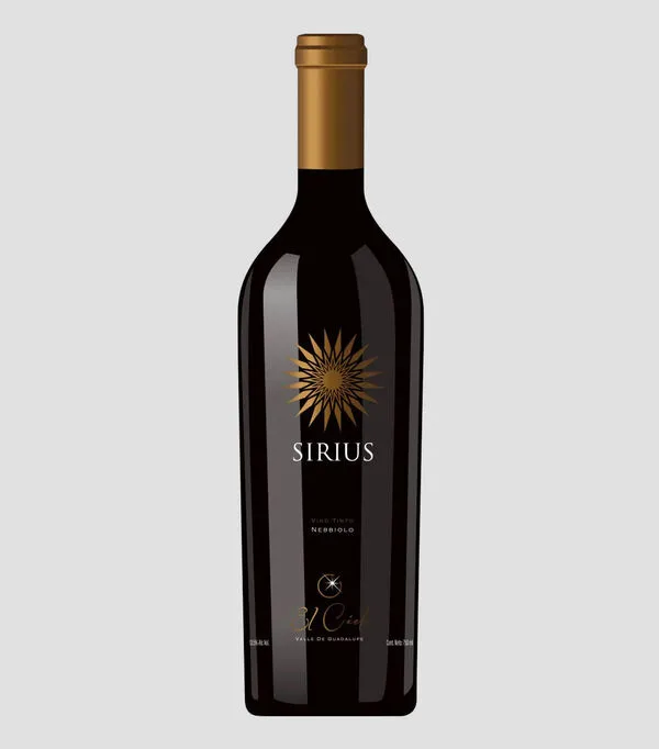 Botella de Vino Tinto Nebbiolo Sirius, 750 ml