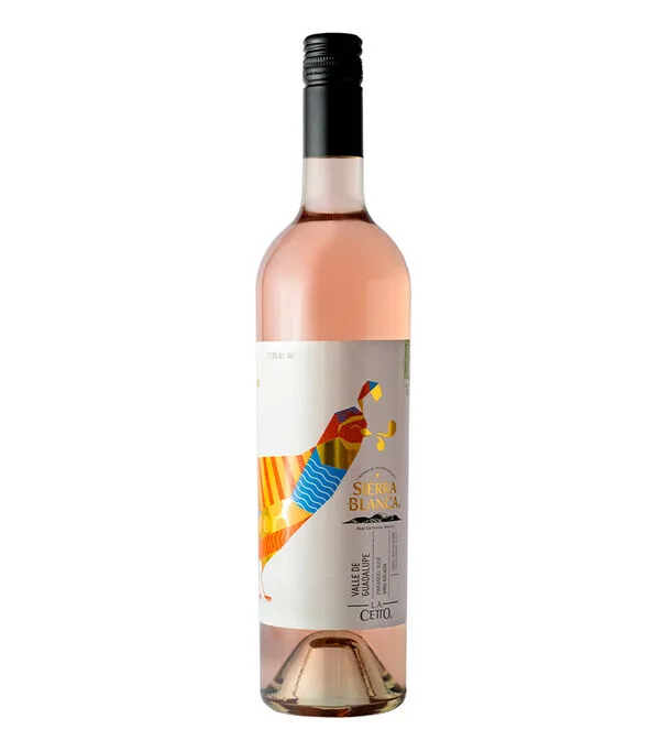 Botella de Vino Rosado Zinfandel Sierra Blanca, Mexico, 750 ml