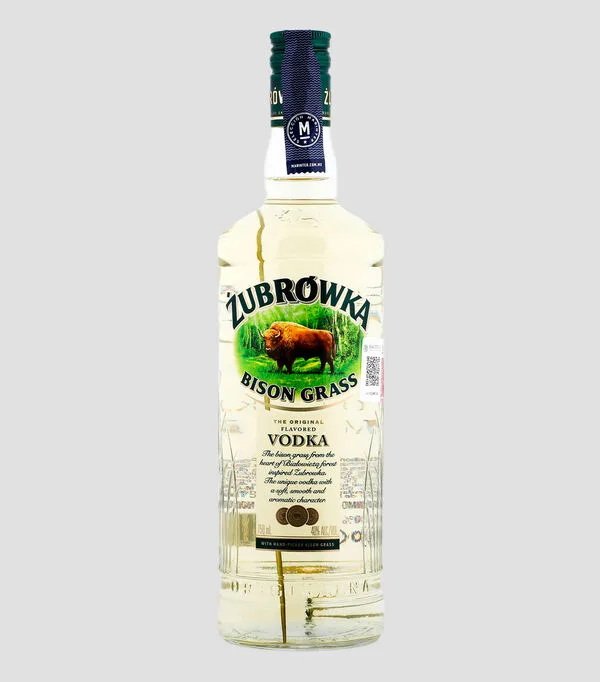 Botella de Vodka Zubrówka Bison Grass, 750 ml
