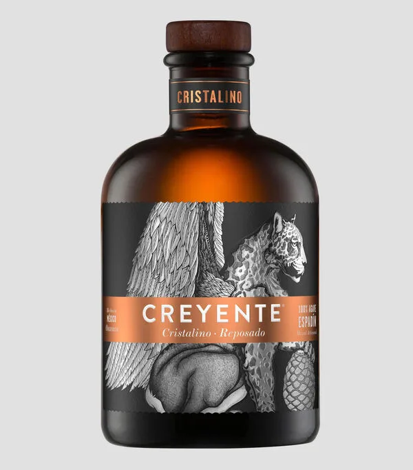 Botella de Mezcal Cristalino Espadín, 750 ml