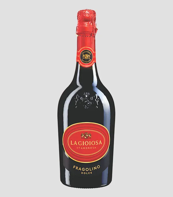 Botella de Vino espumoso Tinto Fragola, 750 ml