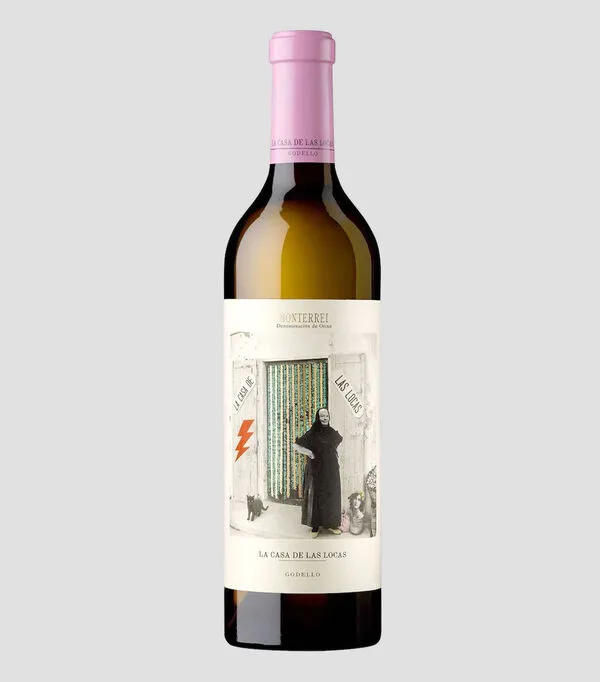 Botella de Vino Blanco Godello, 750 ml