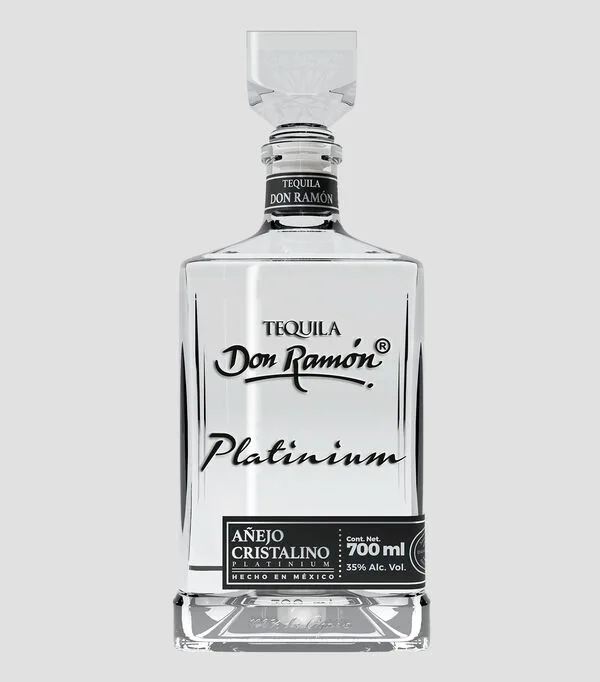 Botella de Tequila Platinium, 700 ml
