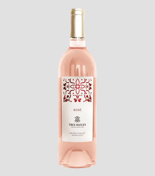 Botella de Vino Rosado Grenache-Caladoc Rose, Mexico, 750 ml