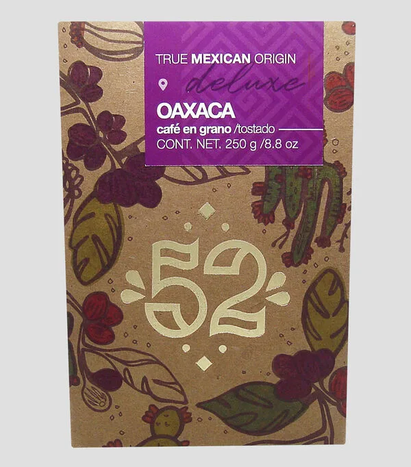 Botella de Cafe 52 Deluxe Oaxaca de Grano, 250 g