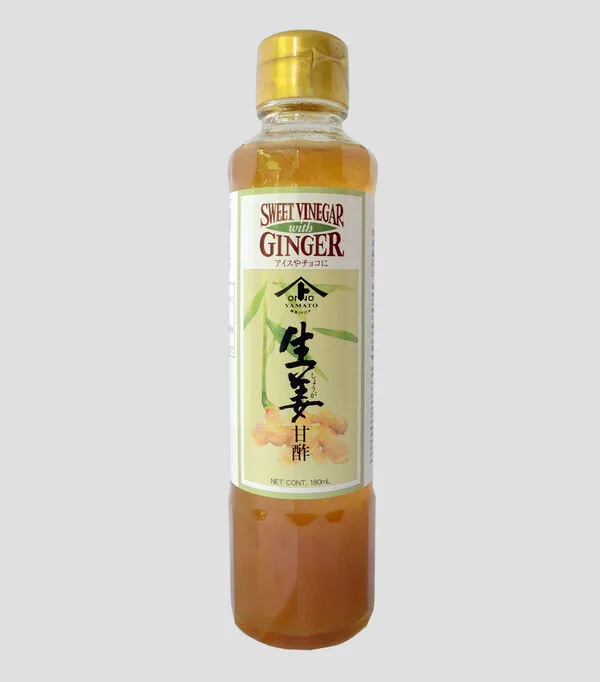 Botella de Vinagre Dulce de Jengibre, 180 ml