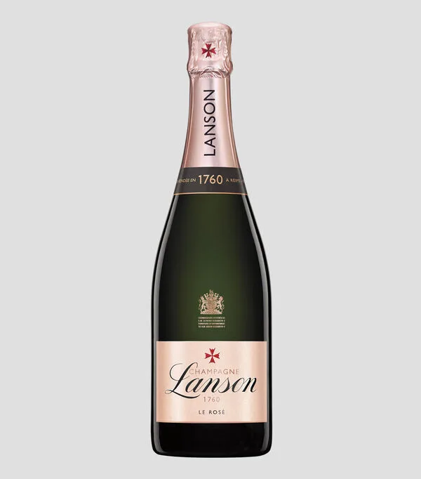 Botella de Champagne Lanson Rosé, 750 ml