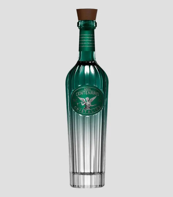 Botella de Tequila Gran Centenario Cristalino, 750 ml