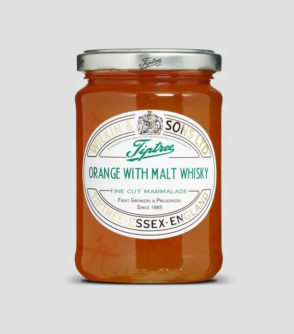 Botella de Mermelada de naranja con whisky de malta, 340 g
