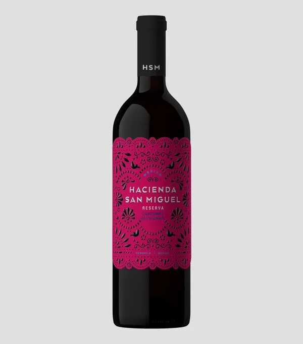Botella de Vino Tinto Cabernet Sauvignon, México, 750 ml