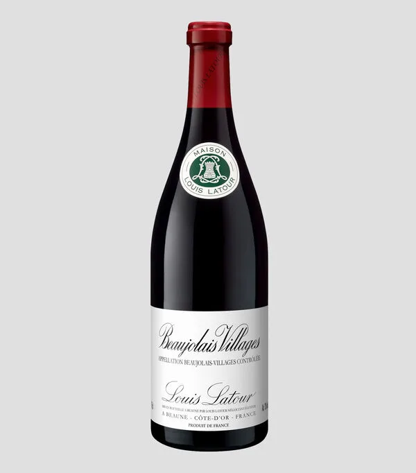 Botella de Vino Tinto Gamay Beaujolais-Villages, Francia, 750 ml