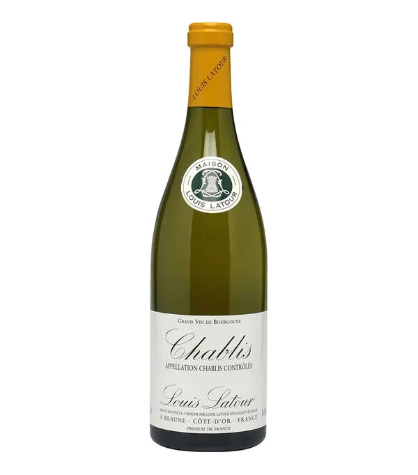 Botella de Vino Blanco Chardonnay Chablis Premier Cru, Francia, 750 ml