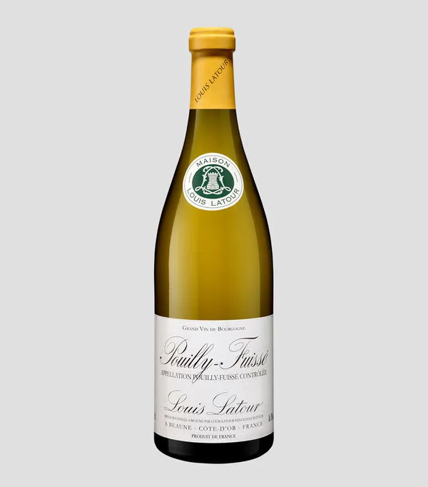 Botella de Vino Blanco Chardonnay Pouilly-Fuisse, Francia, 750 ml