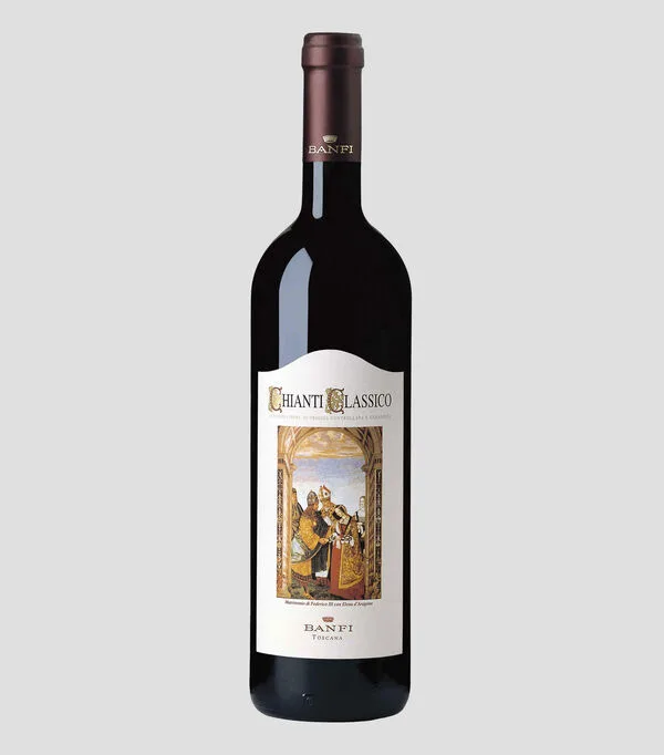 Botella de Vino Tinto Sangiovese Chianti Classico, Italia, 750 ml
