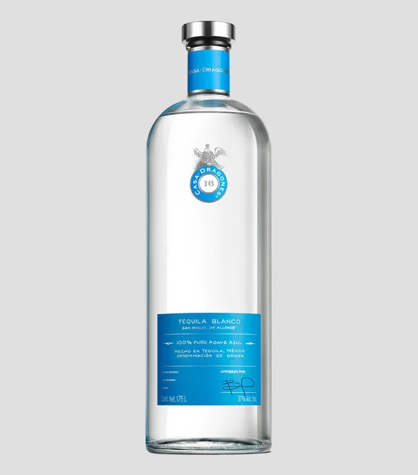Botella de Tequila Blanco Casa Dragones Magnum, 1750 ml