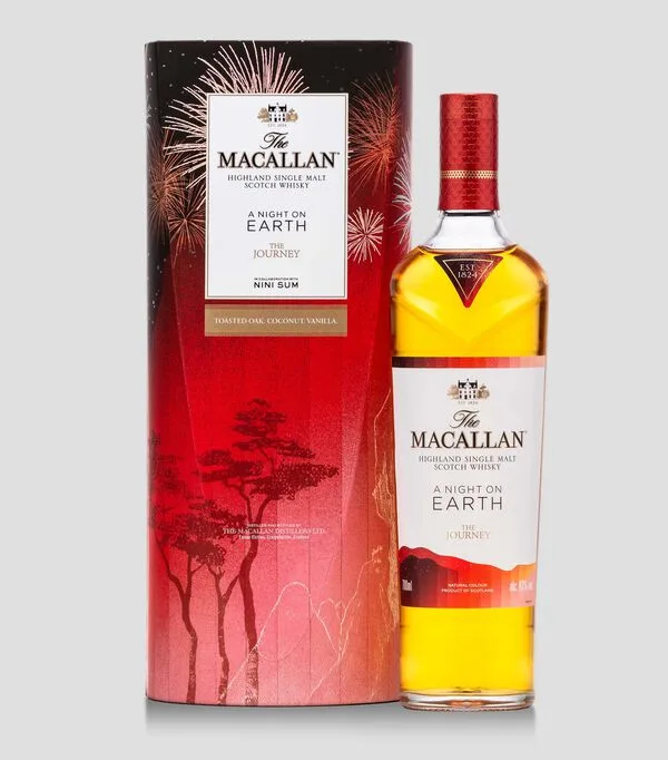 Botella de Whisky A Night on Earth The Journey, 700 ml