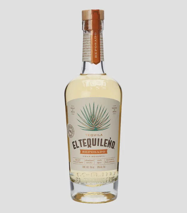 Botella de Tequila reposado Gran Reserva El Tequileno, 750 ml