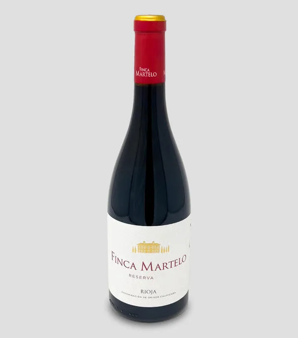 Botella de Vino Tinto Tempranillo Finca Martelo, España, 750 ml