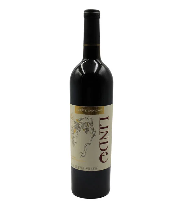 Botella de Vino tinto Cabernet Sauvignon, Linde, México, 750 ml