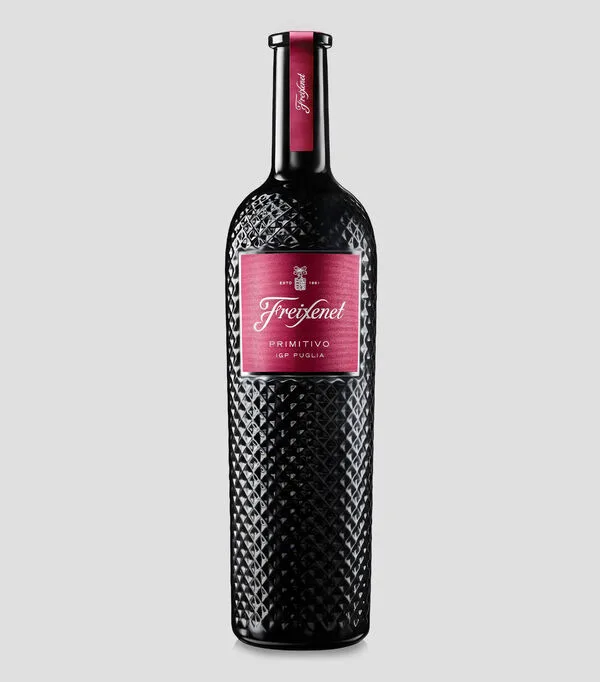 Botella de Vino tinto Zinfandel, Primitivo IGP Puglia, Italia, 750 ml