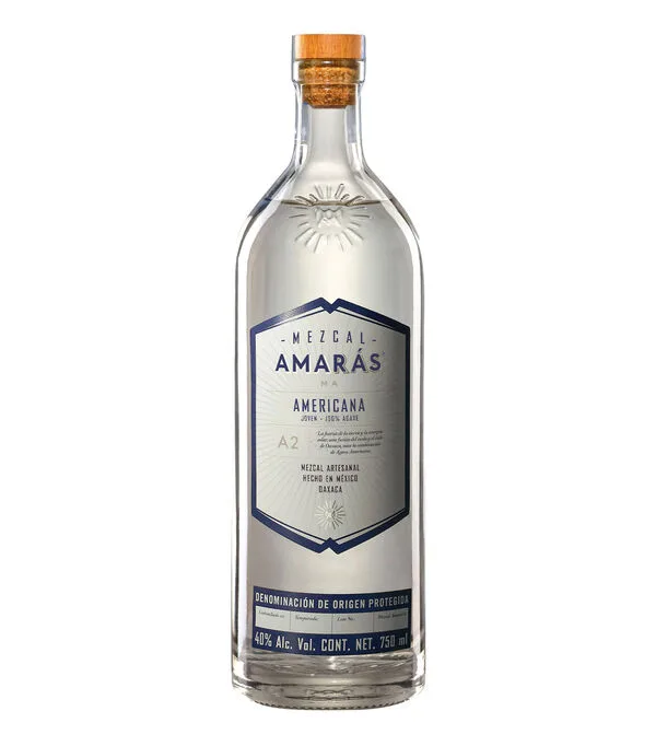 Botella de Mezcal Amaras Americana, 750 ml