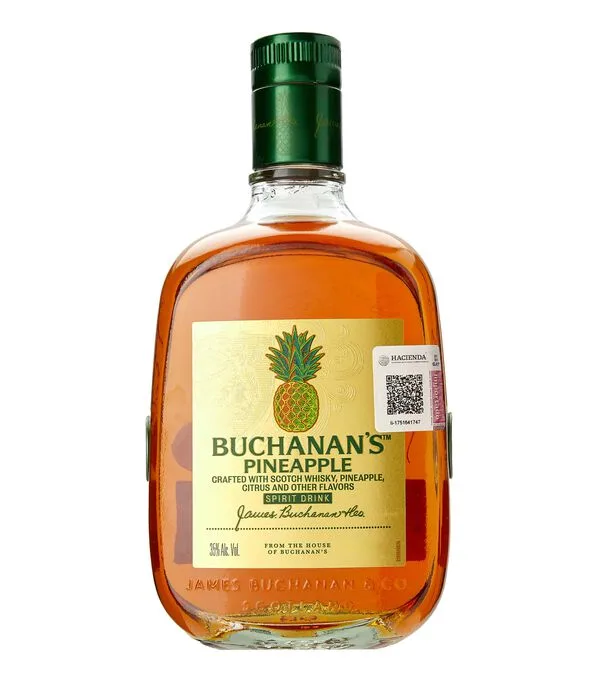 Botella de Whisky Buchanans Pineapple, 750 ml