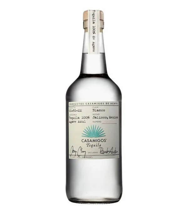 Botella de Tequila blanco Casamigos, 750 ml