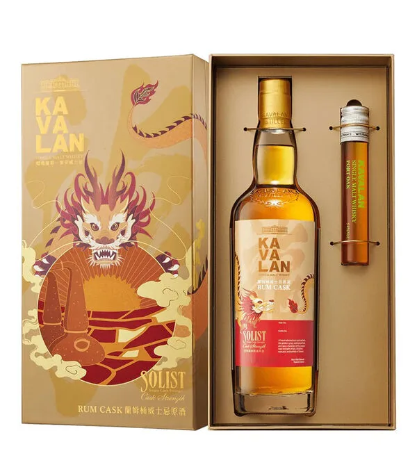 Botella de Whisky Kavalan Solist Rum, 700 ml