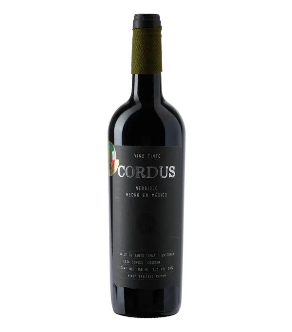 Botella de Vino Tinto Nebbiolo Cordus, Mexico, 750 ml