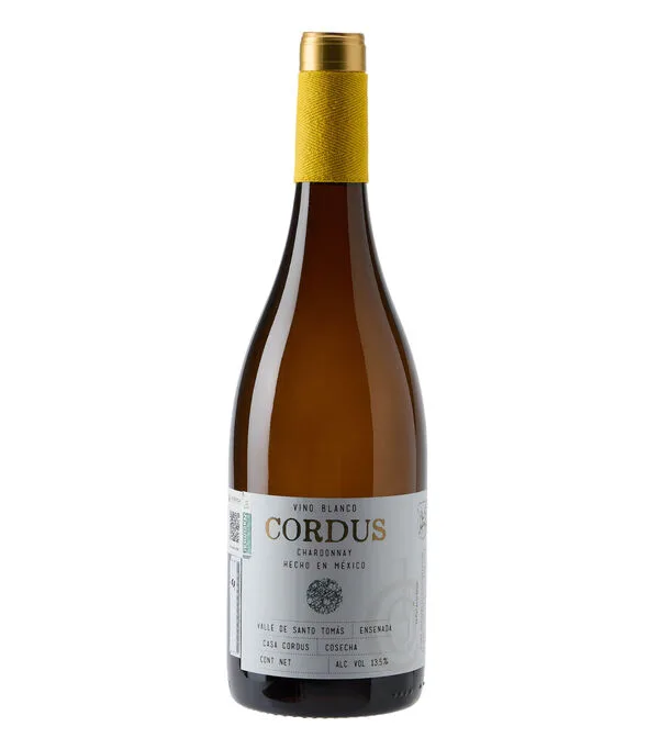 Botella de Vino Blanco Chardonnay, Mexico, 750 ml