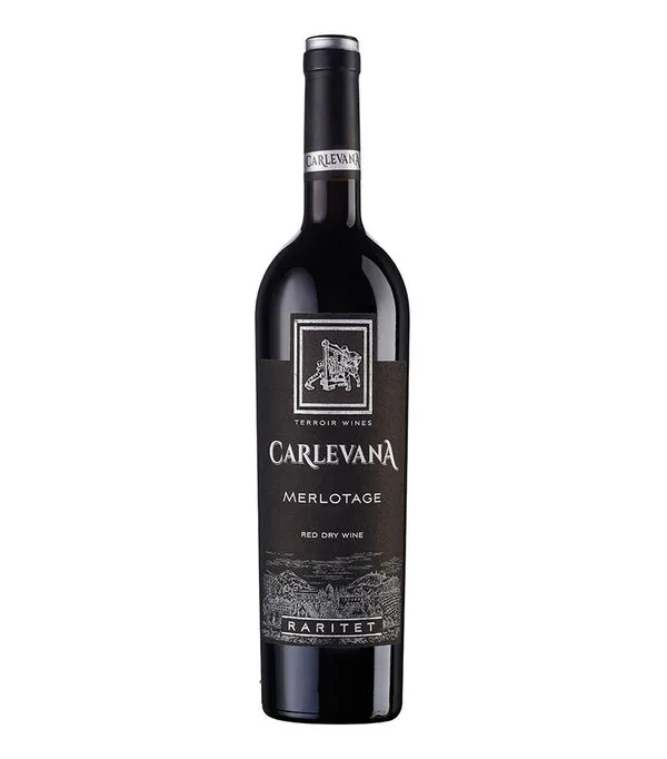 Botella de Vino Tinto Ensamble Merlotage Raritet 2020, 750 ml
