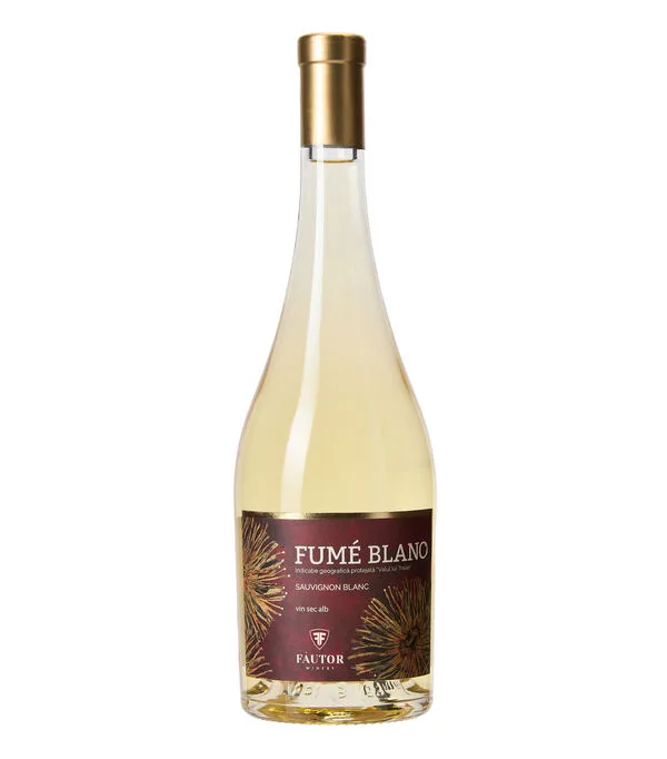 Botella de Vino blanco Sauvignon Blanc Fume Blanc 2022, Moldova, 750 ml