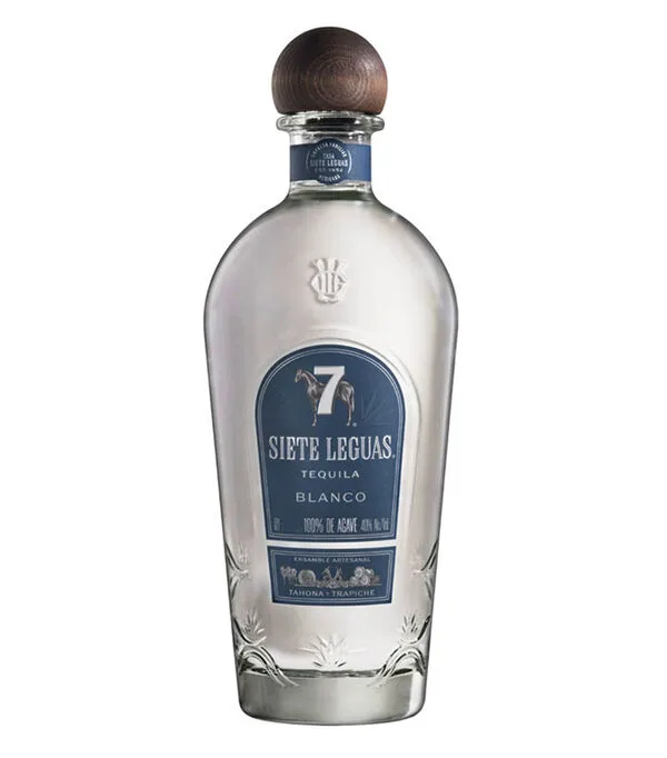 Botella de Tequila 7 leguas blanco, 1 L