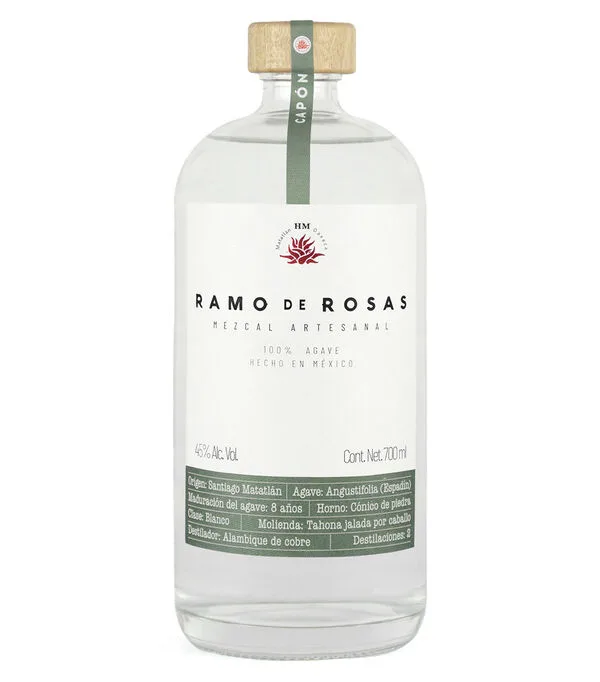 Botella de Mezcal Espadin Capon, 700 ml