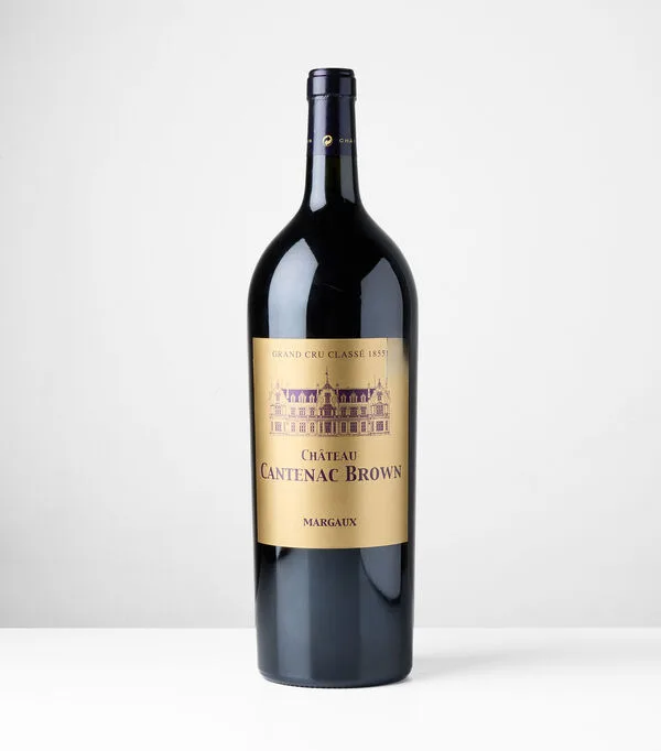 Botella de Vino tinto ensamble Château Cantenac Brown 2017, Francia, 1500 ml