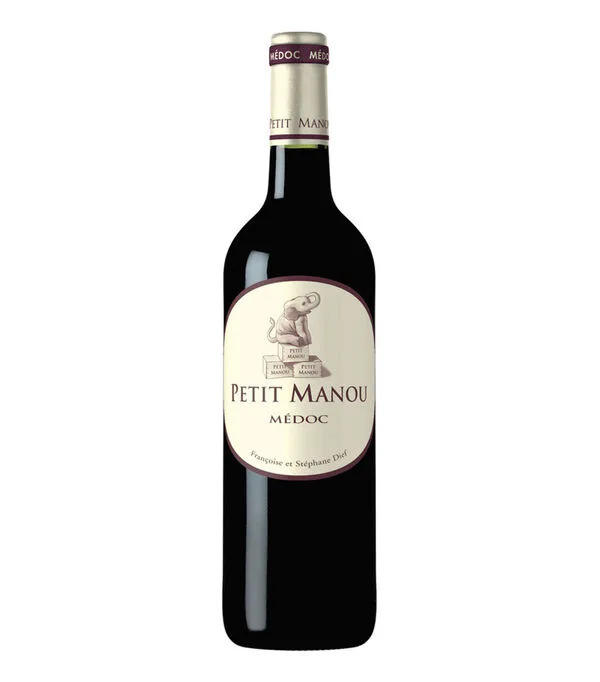 Botella de Vino tinto ensamble Petit Manou, Francia, 750 ml
