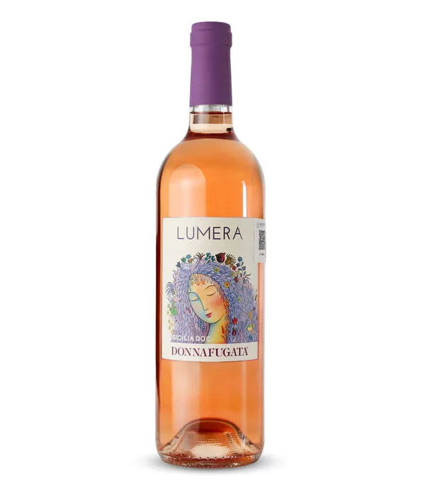 Botella de Vino rosado Nero DAvola Lumera, Italia, 750 ml