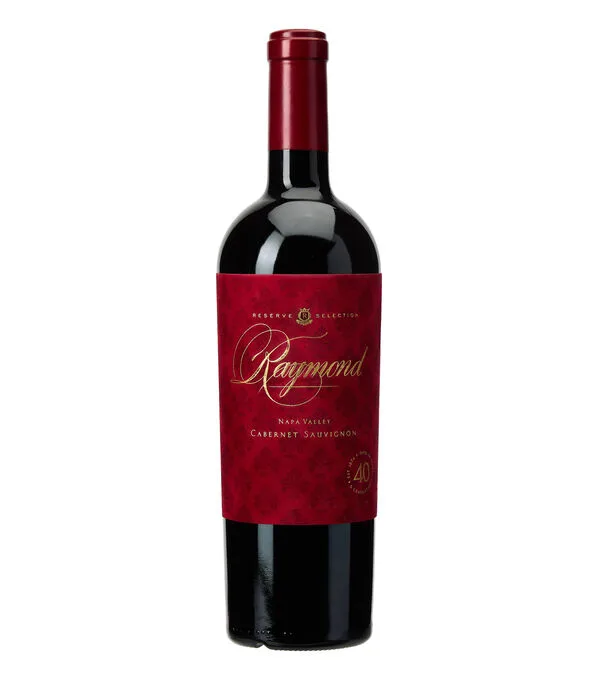 Botella de Vino tinto Cabernet Sauvignon Raymond 2021, EUA, 750 ml