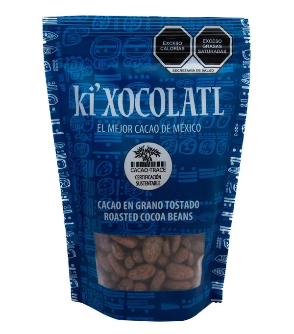 Botella de Cacao en Grano Tostado, 250 gr