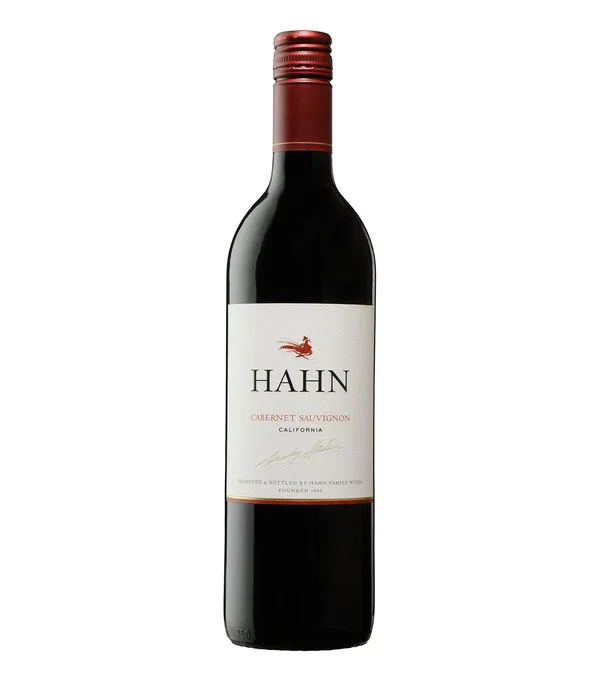 Botella de Vino Tinto Cabernet Sauvignon Hahn E.U.A., 750 ml
