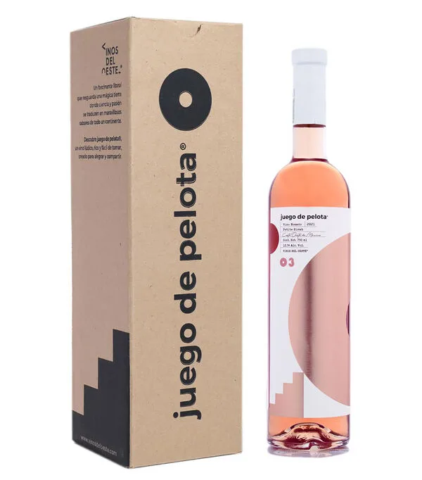 Botella de Vino rosado Syrah Juego de pelota, México, 750 ml
