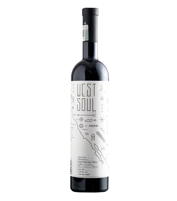 Botella de Vino Tinto Ensamble West Soul, Mexico, 750 ml