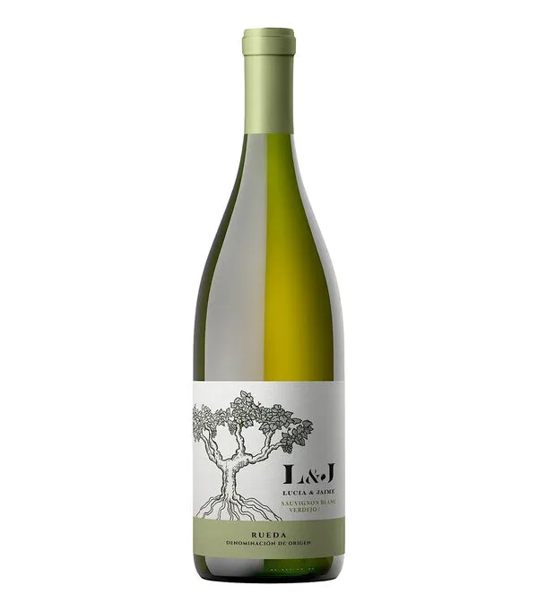 Botella de Vino blanco ensamble Lucia & Jaime 2024, 750 ml